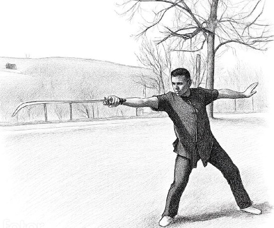 dragon vert émerge de l'eau